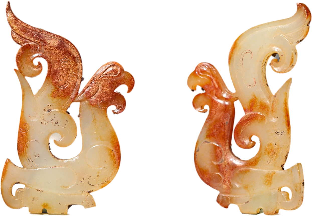 Carved jade plaque — reference work